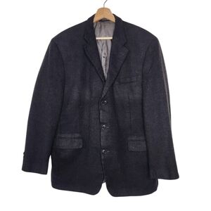 Andrew Fezza Fusion Gray Lambs Wool Cashmere Blazer Suit Sport Coat